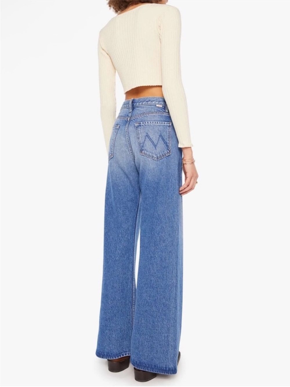 Mother Jeans SNACKS The Lemon Twist Wide Leg Jeans/ Rolling in The Dough/ 27 NWT - Picture 13 of 15